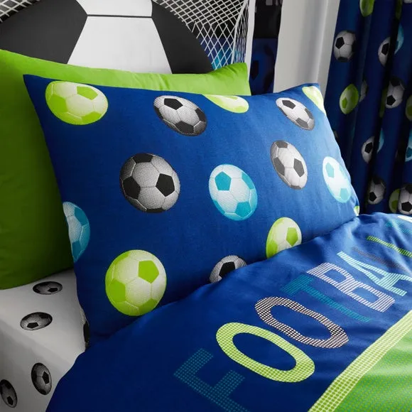 Catherine Lansfield Football Polycotton Duvet and Pillowcase Set 2