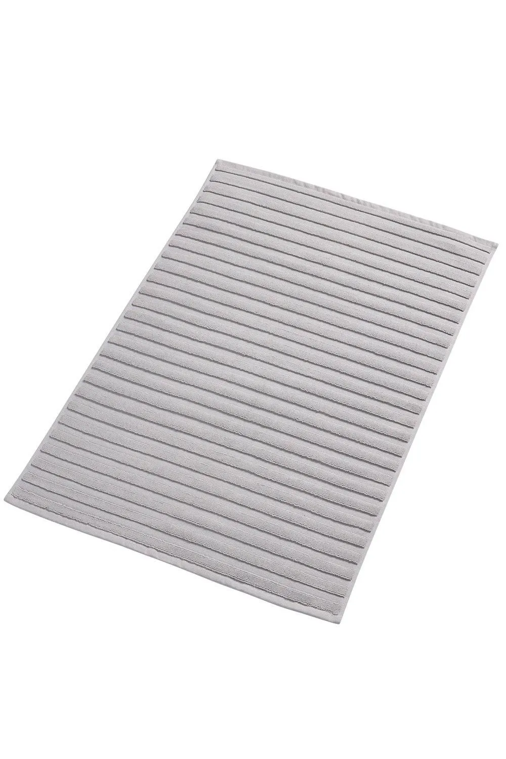CHRISTY 'Cirrus' Lightweight Fluffy Softloft 100% Cotton Bath Mat in Light Grey
