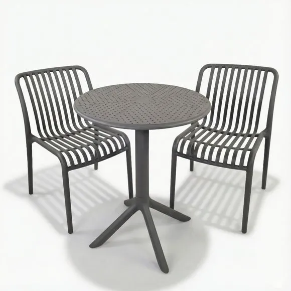 Bergen Bistro Table with 2 Mia Bistro Chairs 2