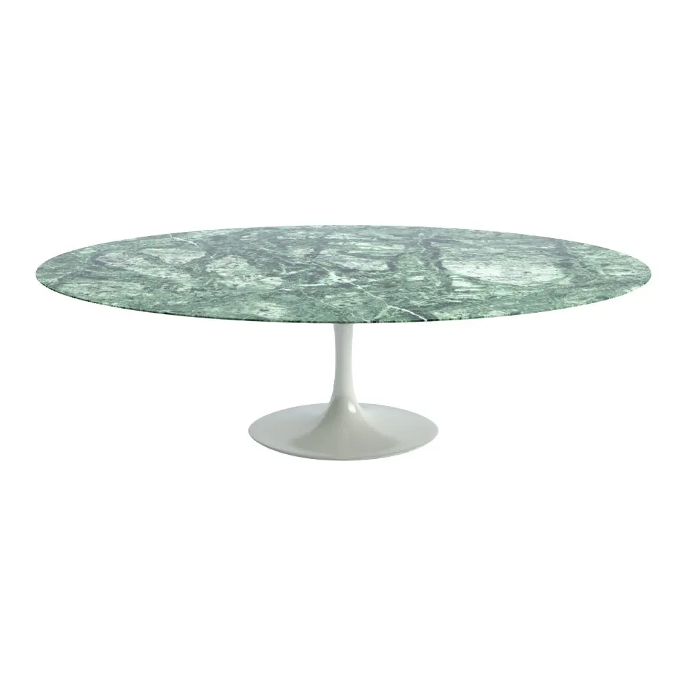 Knoll Saarinen Dining Table with White Base in Verdi Alpi 244cm 3
