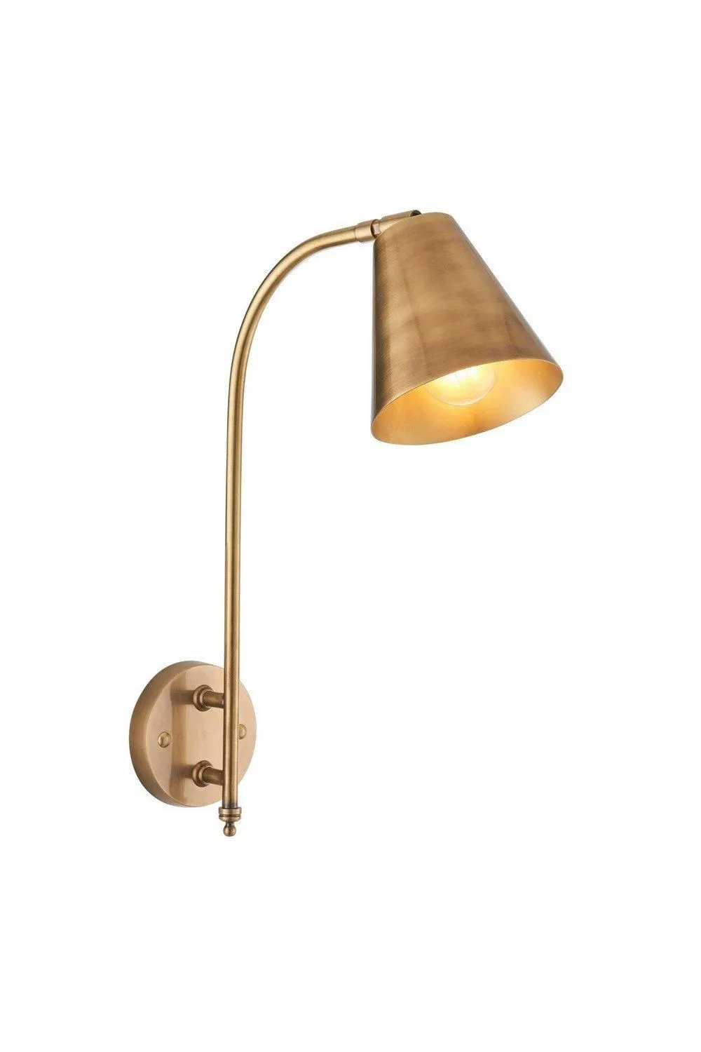 Netlighting Radha Task Wall Lamp Antique Solid Brass in Gold