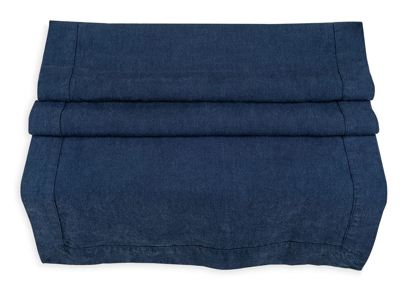 Heal's Linen Runner Midnight Blue