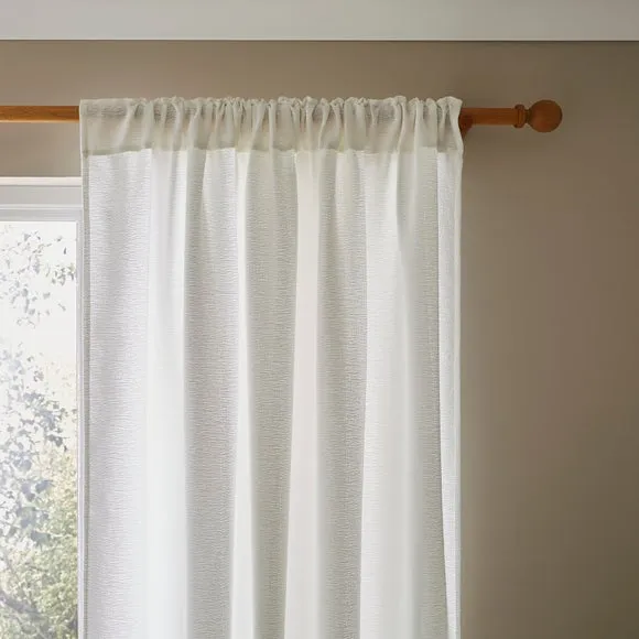 Octavia Textured Slot Top Voile Panel