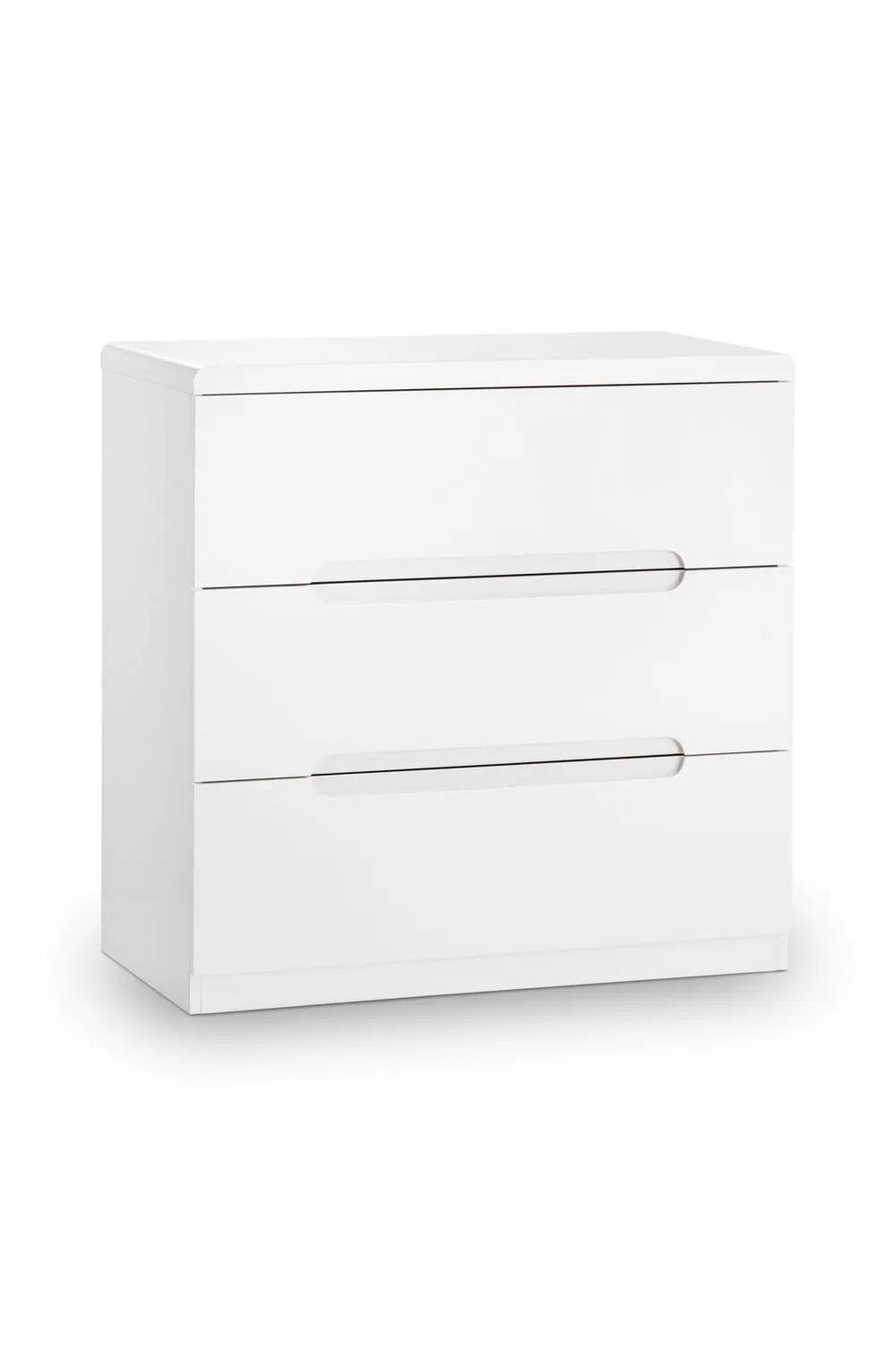 Julian Bowen Manhattan 3 Drawer Chest in White 3