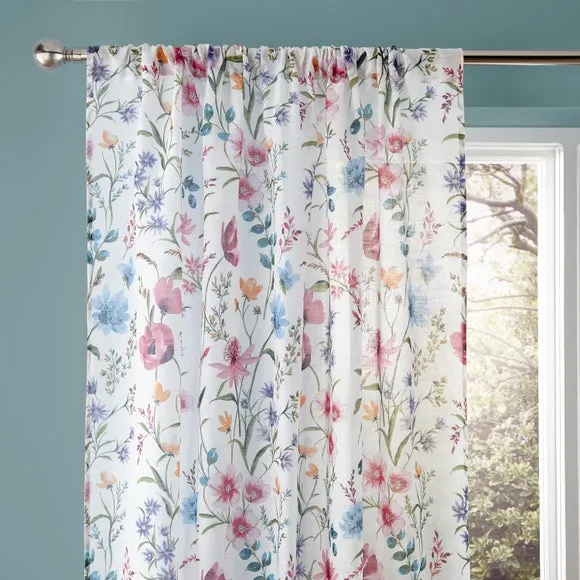 Foxley Print Slot Top Voile Panel 1