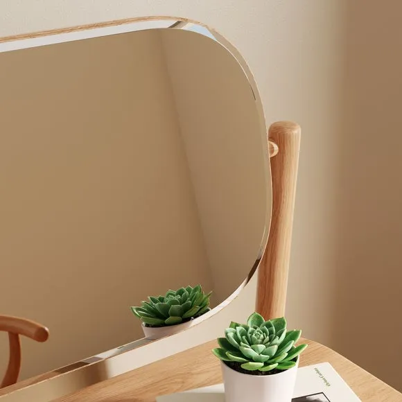 Otis 1 Drawer Compact Dressing Table with Mirror 4