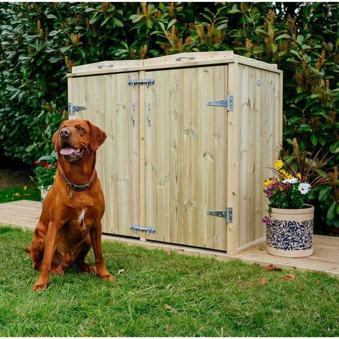 Buttercup Farm Shireburn 4 Box Store - Timber - Fits 4 x Boxes in Brown 2