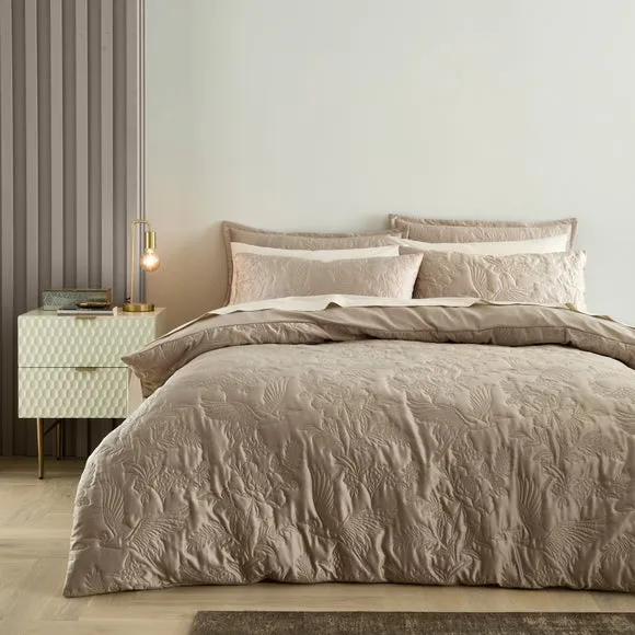 Luxe Heron Champagne Oxford Pillowcase 2