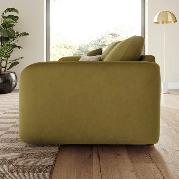 Luca Matte Soft Velvet 3 Seater Sofa 2