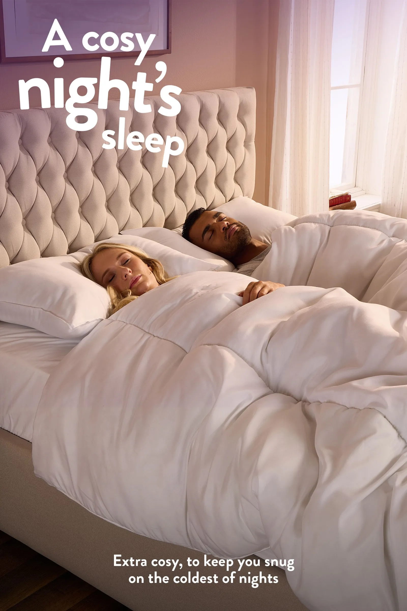 Slumberdown Cosy Nights 15 Tog Winter Duvet in White 2