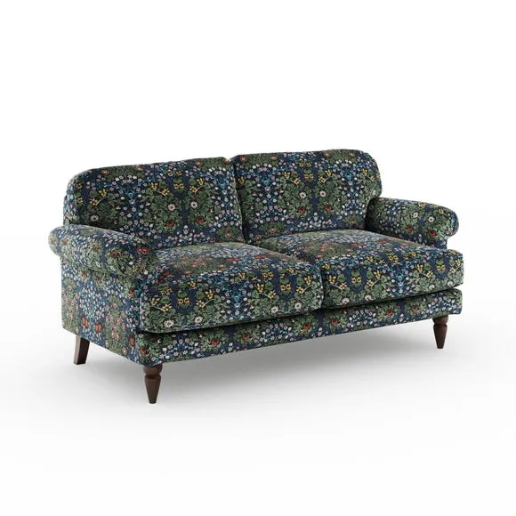 Jolene William Morris Blackthorn Print Velvet 3 Seater Sofa 6