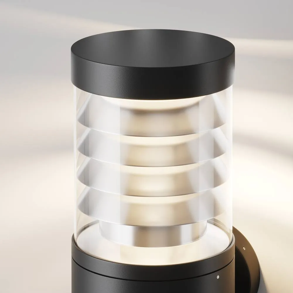 Netlighting Spir Outdoor Modern Wall Lamp Graphite 3000K 350lm IP54 in Grey 2