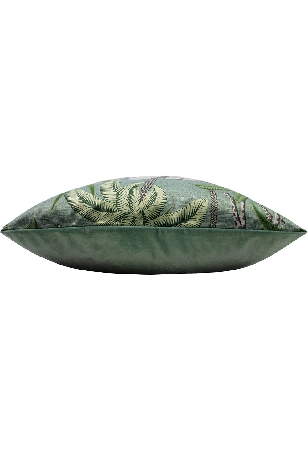 Paoletti Jungle Parade Floral Printed Cushion in Green 3