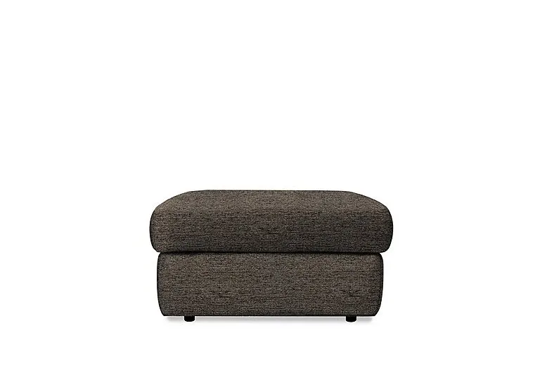 Thornbury Fabric Footstool - Yarn Slate