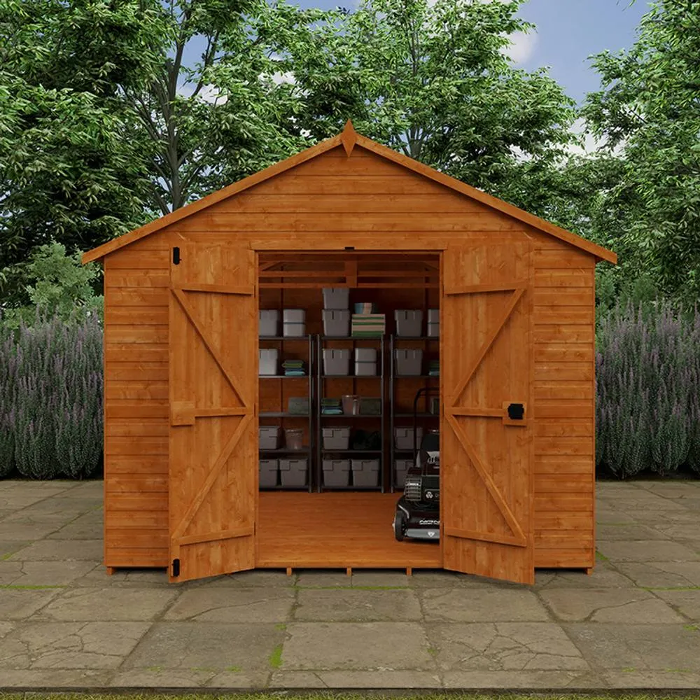 Buttercup Farm 12 x 10 Feet Xl Workshop 12mm Shed - L355 x W295 x H268.5 cm in Burnt Orange 4