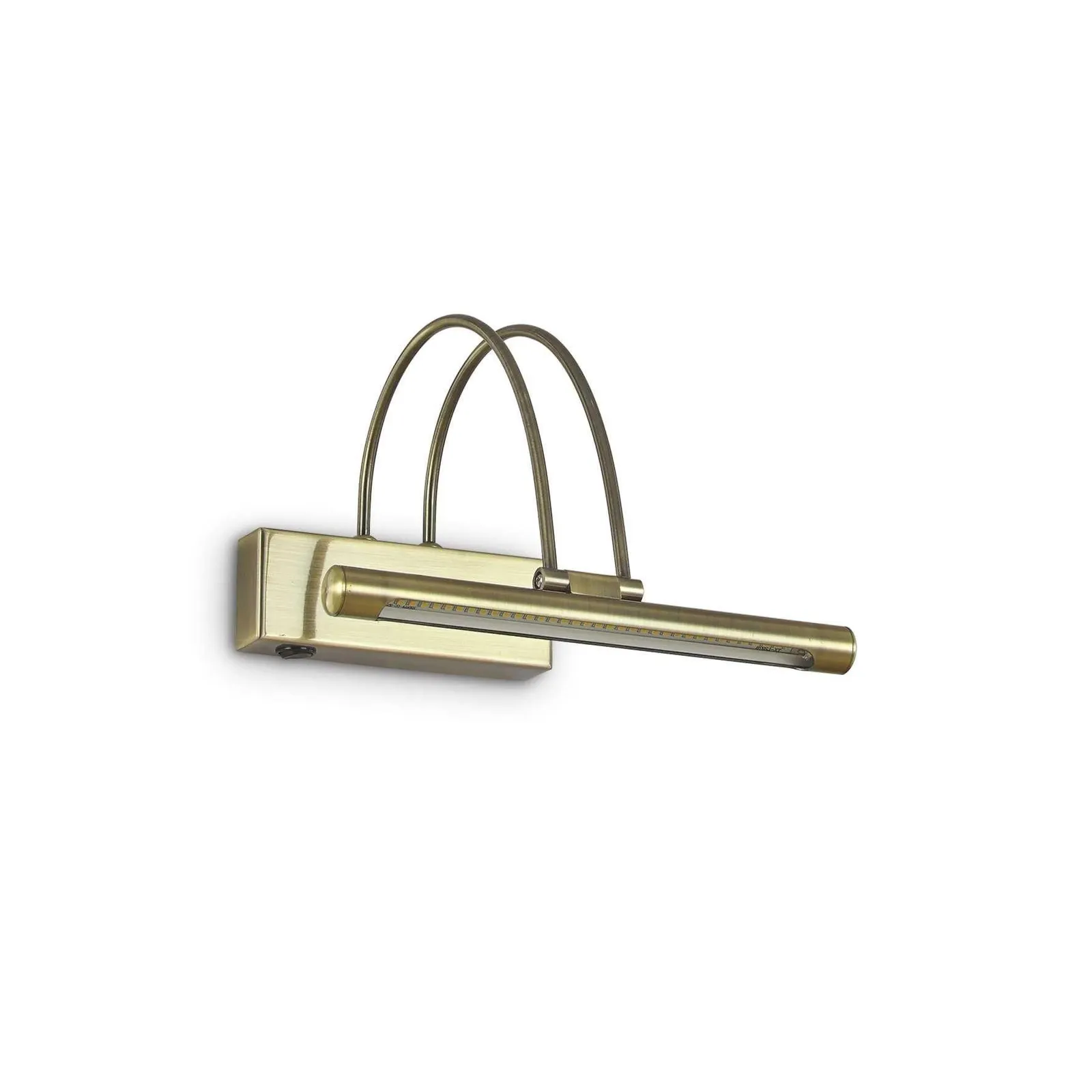 Netlighting Bow LED Small Picture Wall Light Antique Brass in Yellow