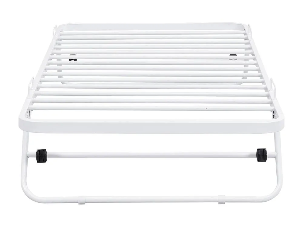 Vente-unique Folding Guest Bed - 90 X 190 Cm - Metal - White - ADONIS II 2