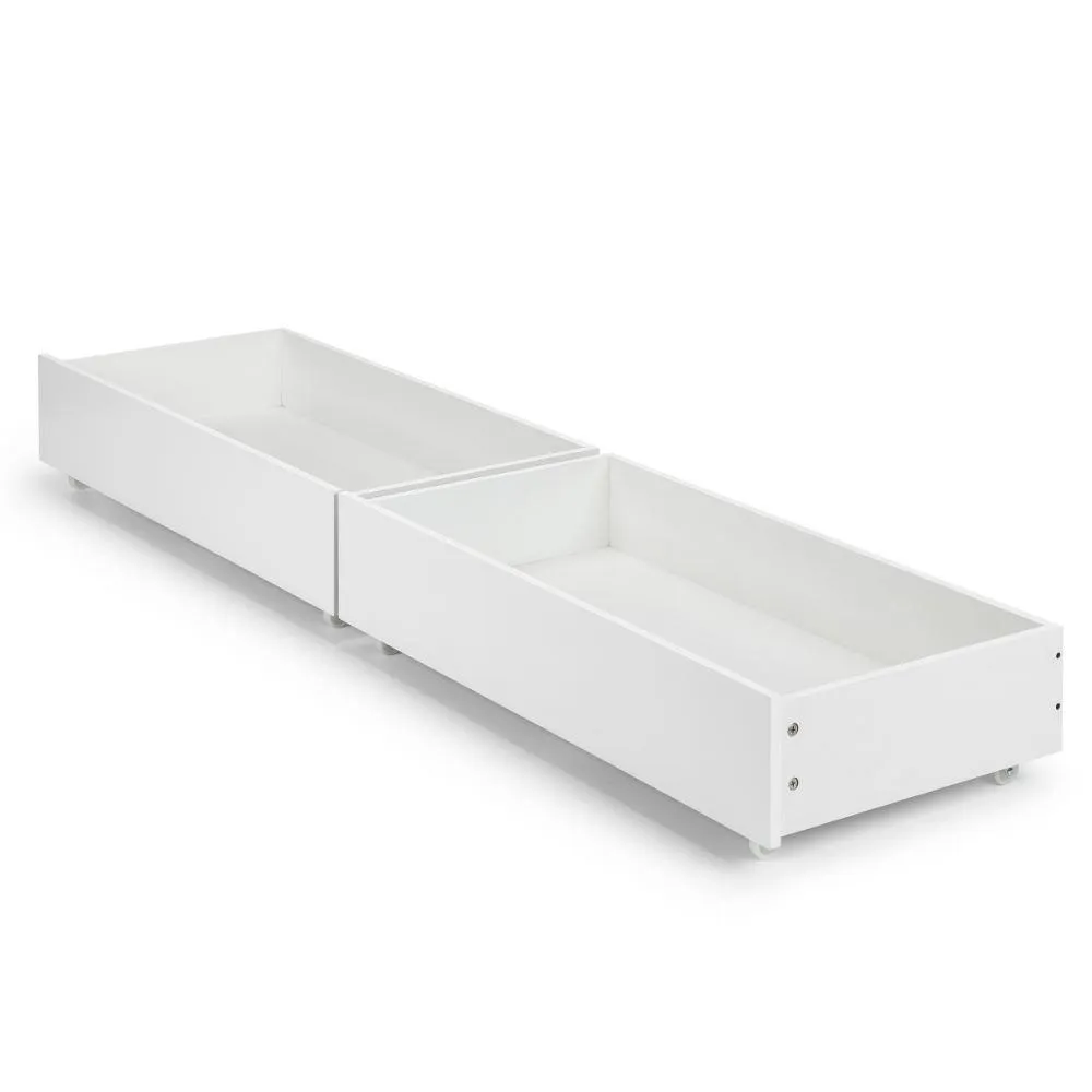 Manhattan Gloss White Wooden Underbed Storage Drawers