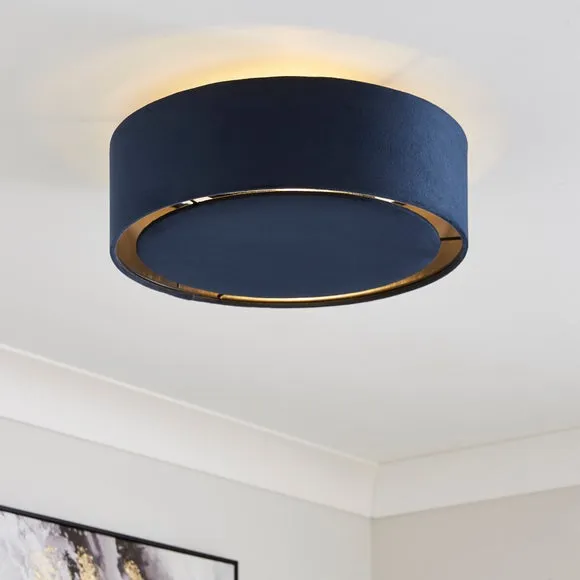 Nesa 2 Light Shallow Flush Ceiling Light