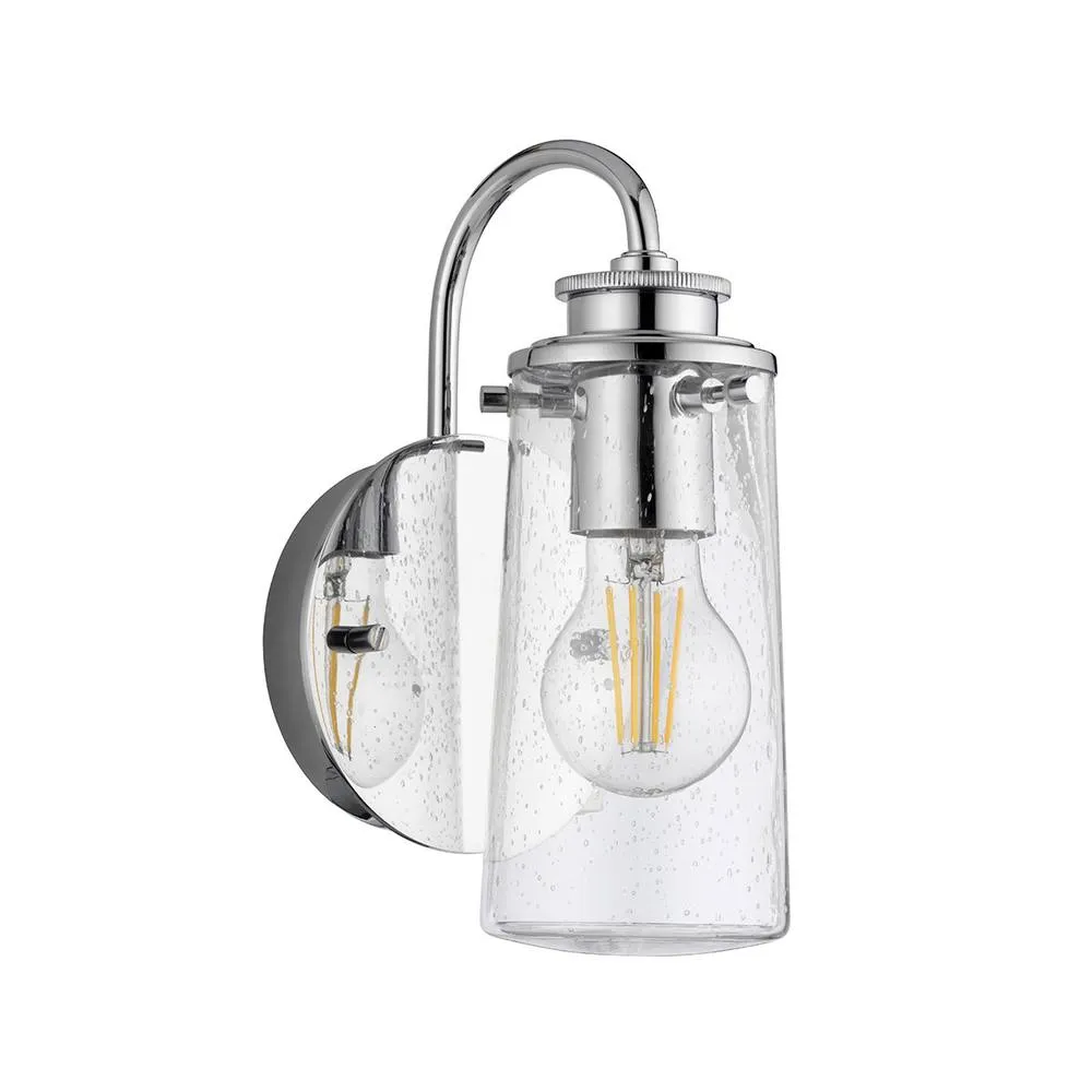 Netlighting Kichler Braelyn 1 Light Wall Light Chrome IP44 in Grey 2