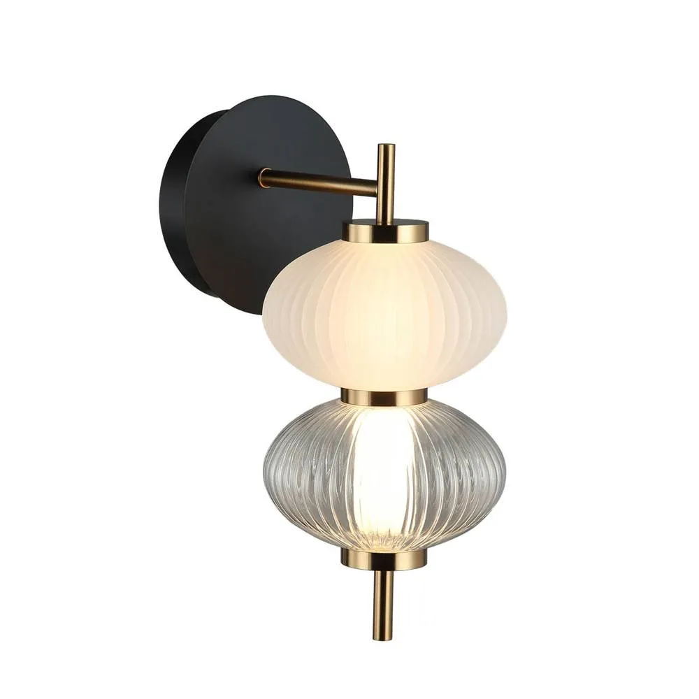 Netlighting Testa Wall Lamp Black White 3000K Warm White
