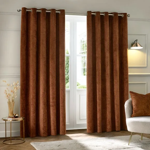 Paoletti Neptune Eyelet Curtains 2
