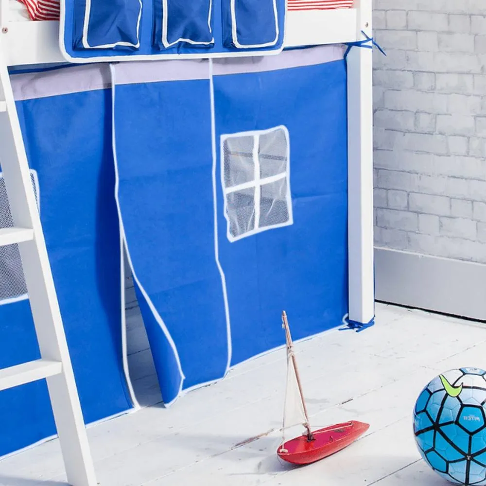 Nöa and Nani Ontario Cabin Bed Midsleeper Shorty with Blue Tent in White 5
