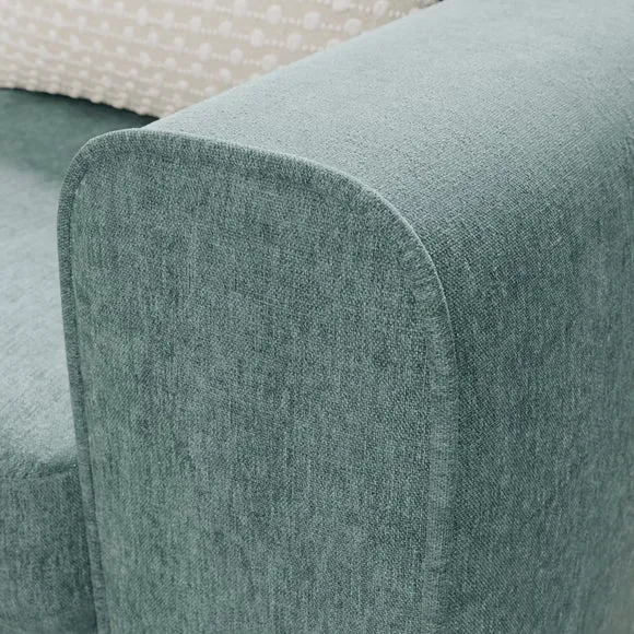 Abel Vintage Soft Chenille Corner Sofa 4