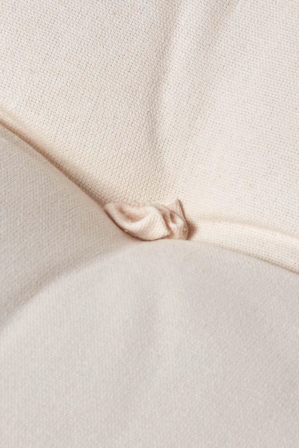 Homescapes Cotton Back Support Cushion in Cream 5