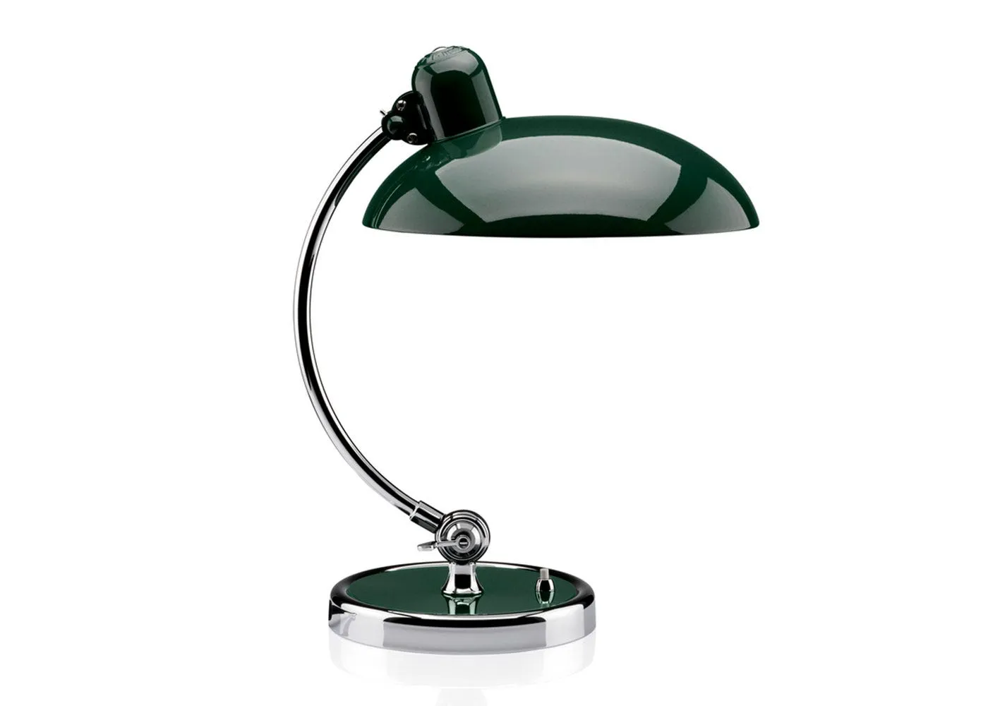 Fritz Hansen Kaiser Idell Luxus Table Lamp Green & Chrome