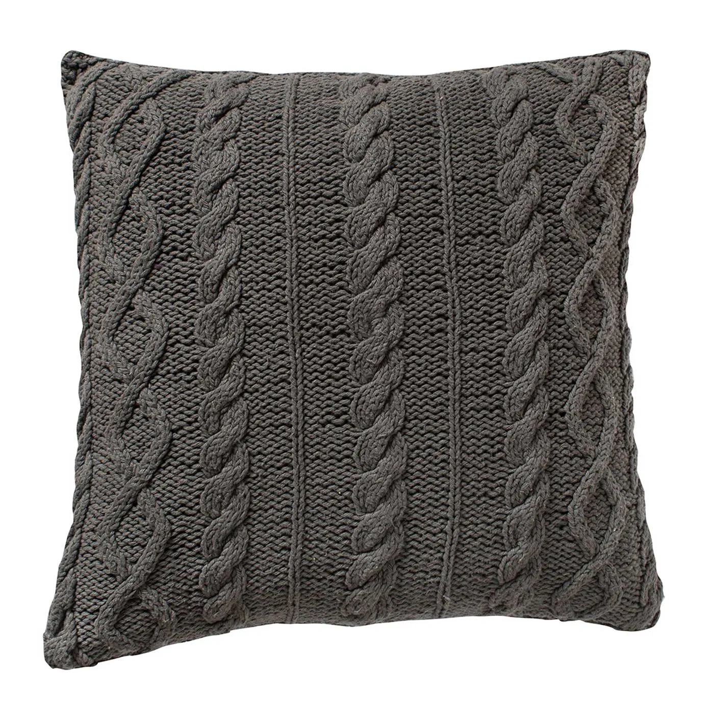 Grey Knit Cushion, Grey