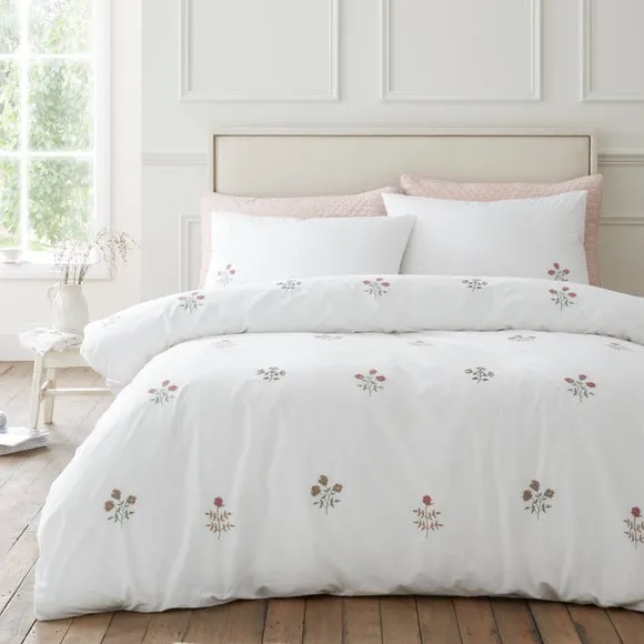 Bianca Fine Linens Adeline Floral 100% Cotton Duvet Cover & Pillowcase Set 1