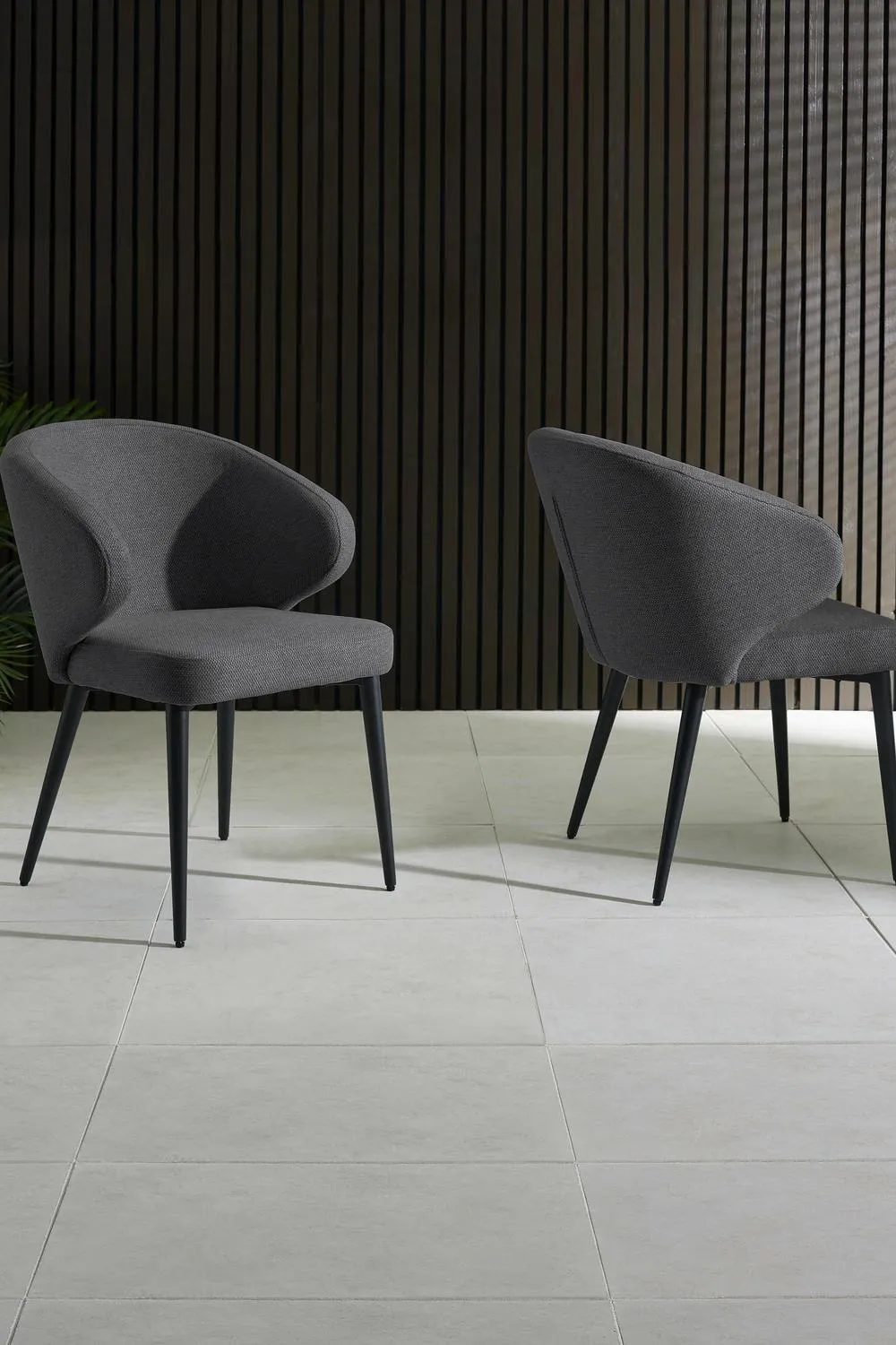 Julian Bowen Marcus Upholstered Dining Chair (Set of 2) in Mid Grey
