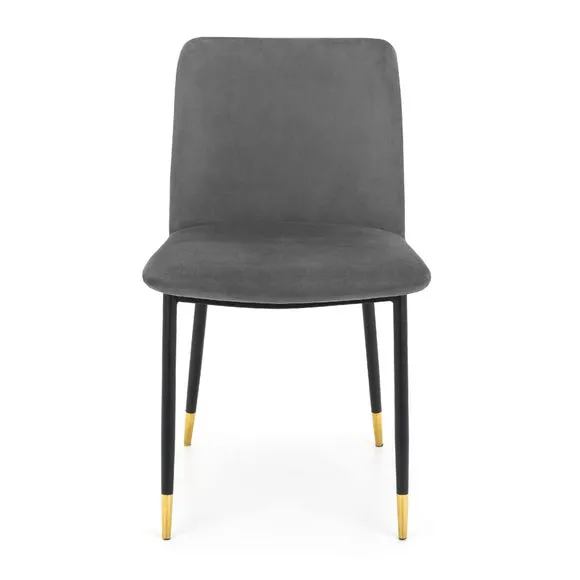 Delaunay Set of 2 Dining Chairs, Velvet 4