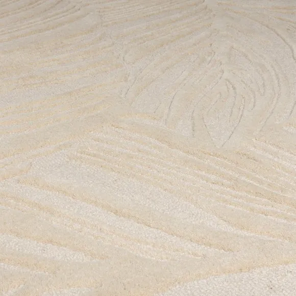 Lino Leaf Round Rug 2
