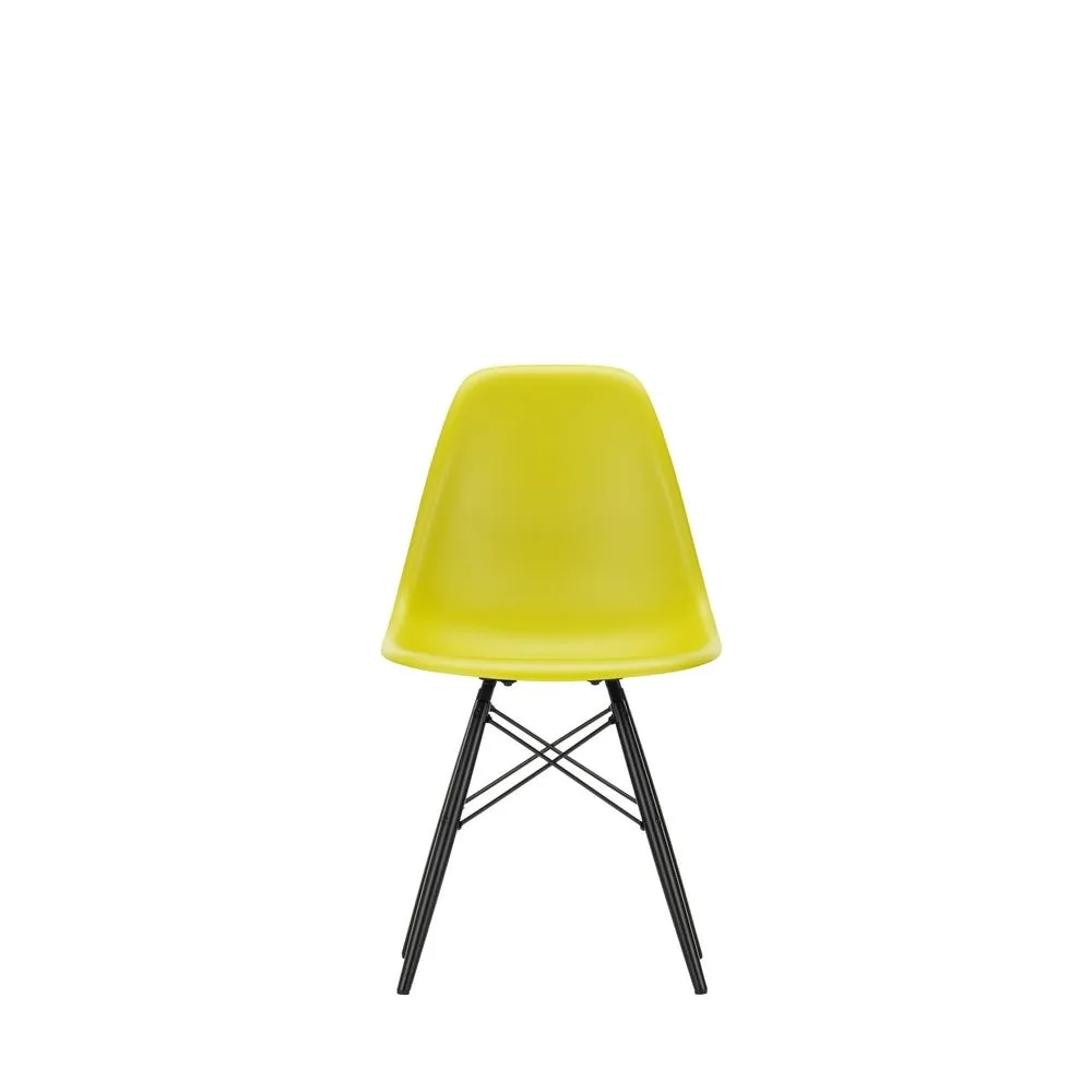 Vitra Eames DSW Side Chair New Height Mustard Black Maple Base 3