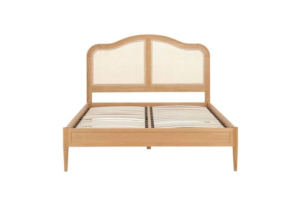 Birlea Rattan Wooden Bed Frame Leonie Bedstead in Brown 5