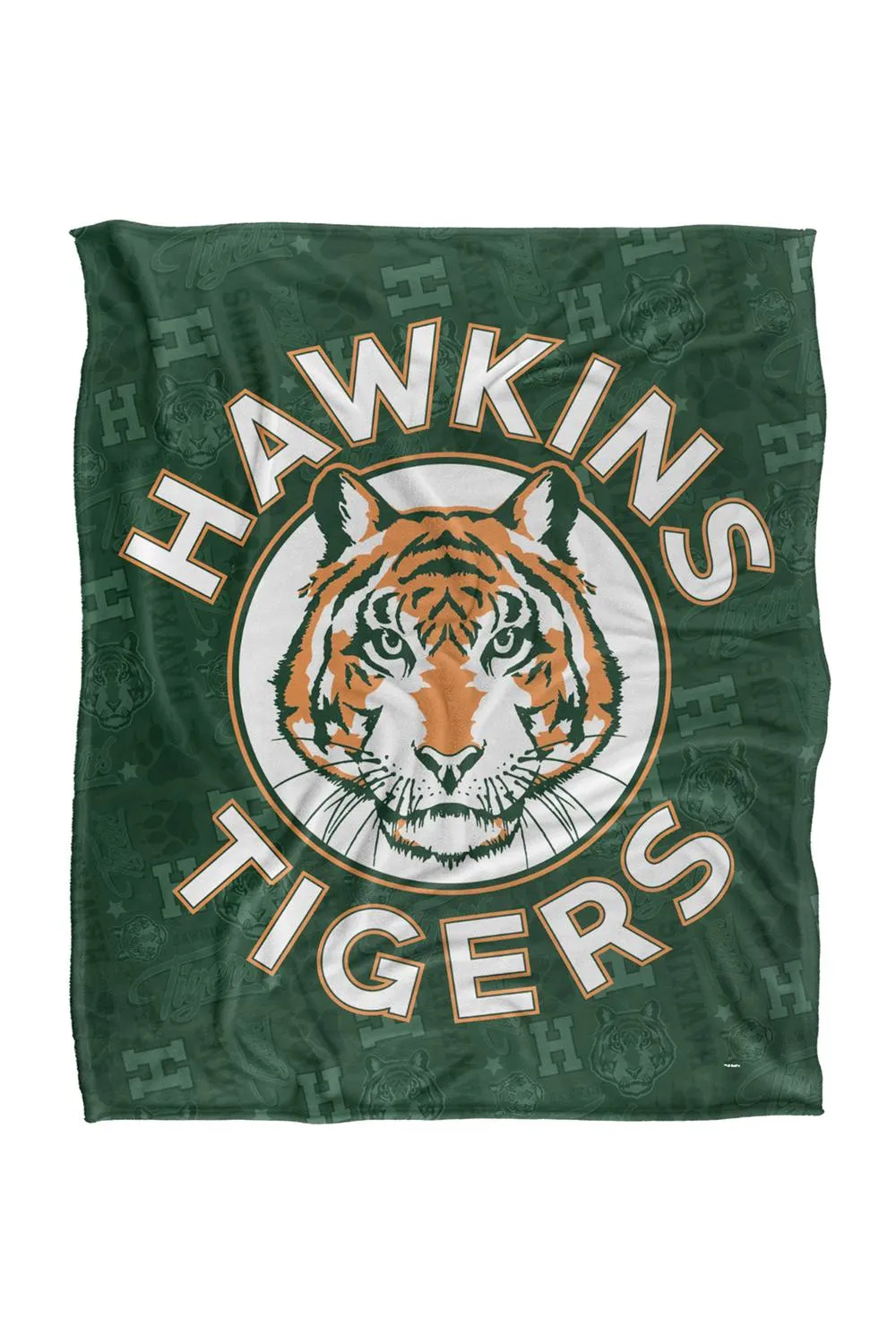 Stranger Things Hawkins Tigers Super Soft Throw Blanket 152 X 127 Cm