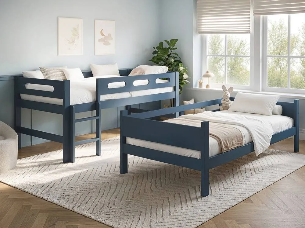 Flair Elijah Detachable Wooden Bunk Bed in Blue 3