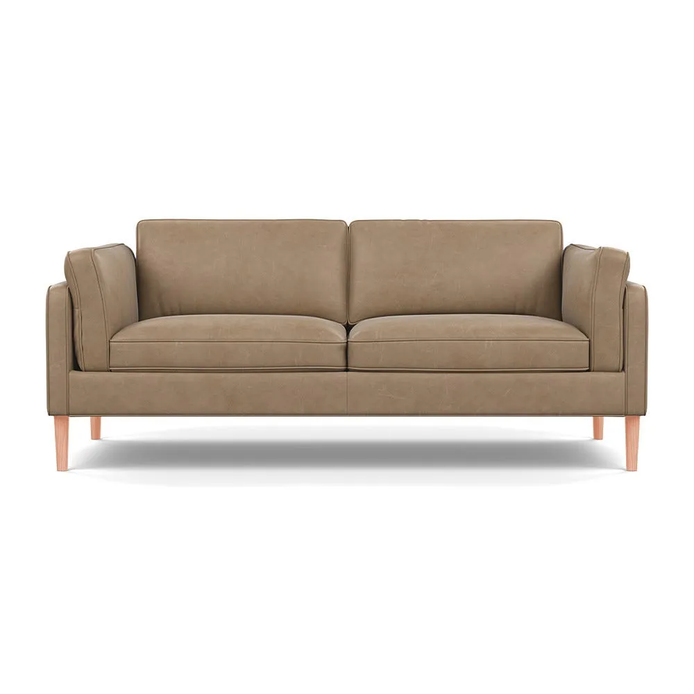 Heal's Sonno 3 Seater Heritage Leather Camel 2015 Natural Feet 1