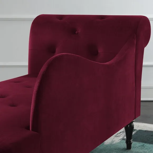 Wisteria Velvet Chaise Lounge 4