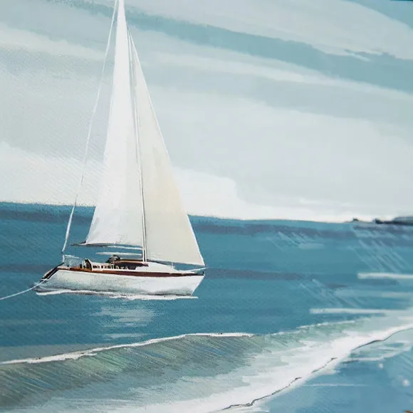 Cedar & Sage Set of 2 White Sails & Making Waves Prints 2
