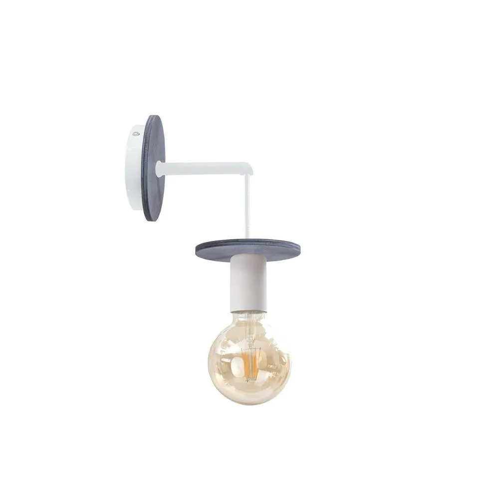 Netlighting Saturn Wall Lamp Grey 12cm 1x E27