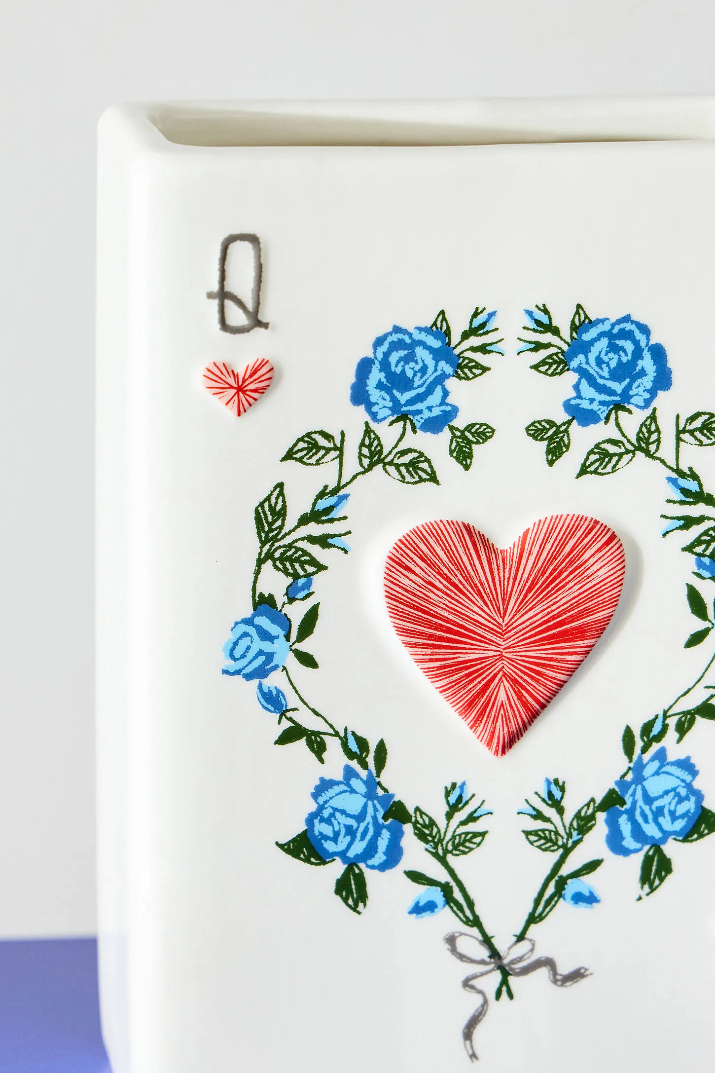 Card Suit Vase - White 2