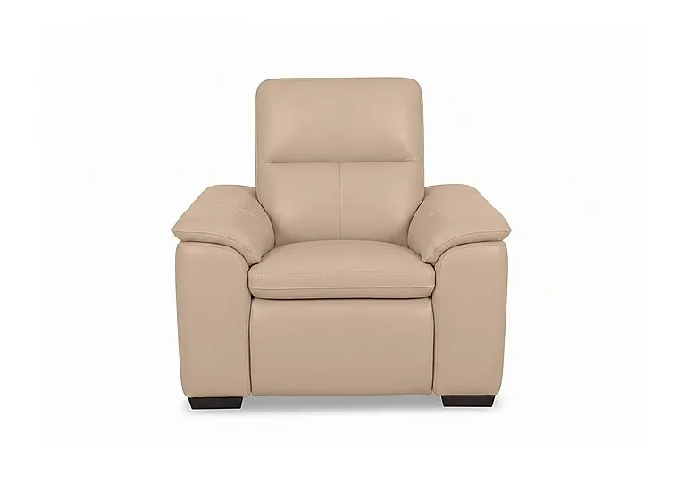 Relax Leather Power Recliner Armchair with Power Headrest - Sofas and Armchairs - In Time for Christmas