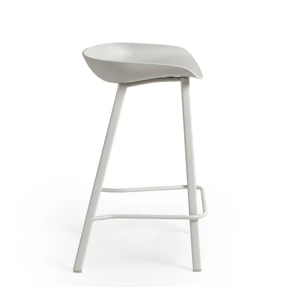 Renzo Set Of 2 Bar Stools, Metal 6