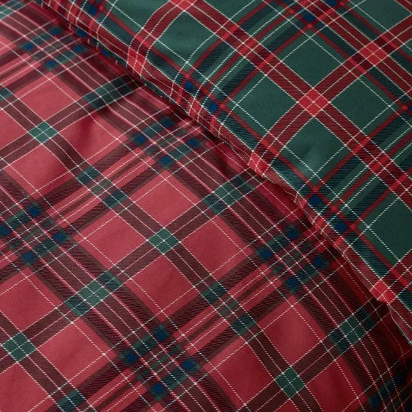 Catherine Lansfield Tartan Check Polycotton Duvet Cover & Pillowcase Set 3