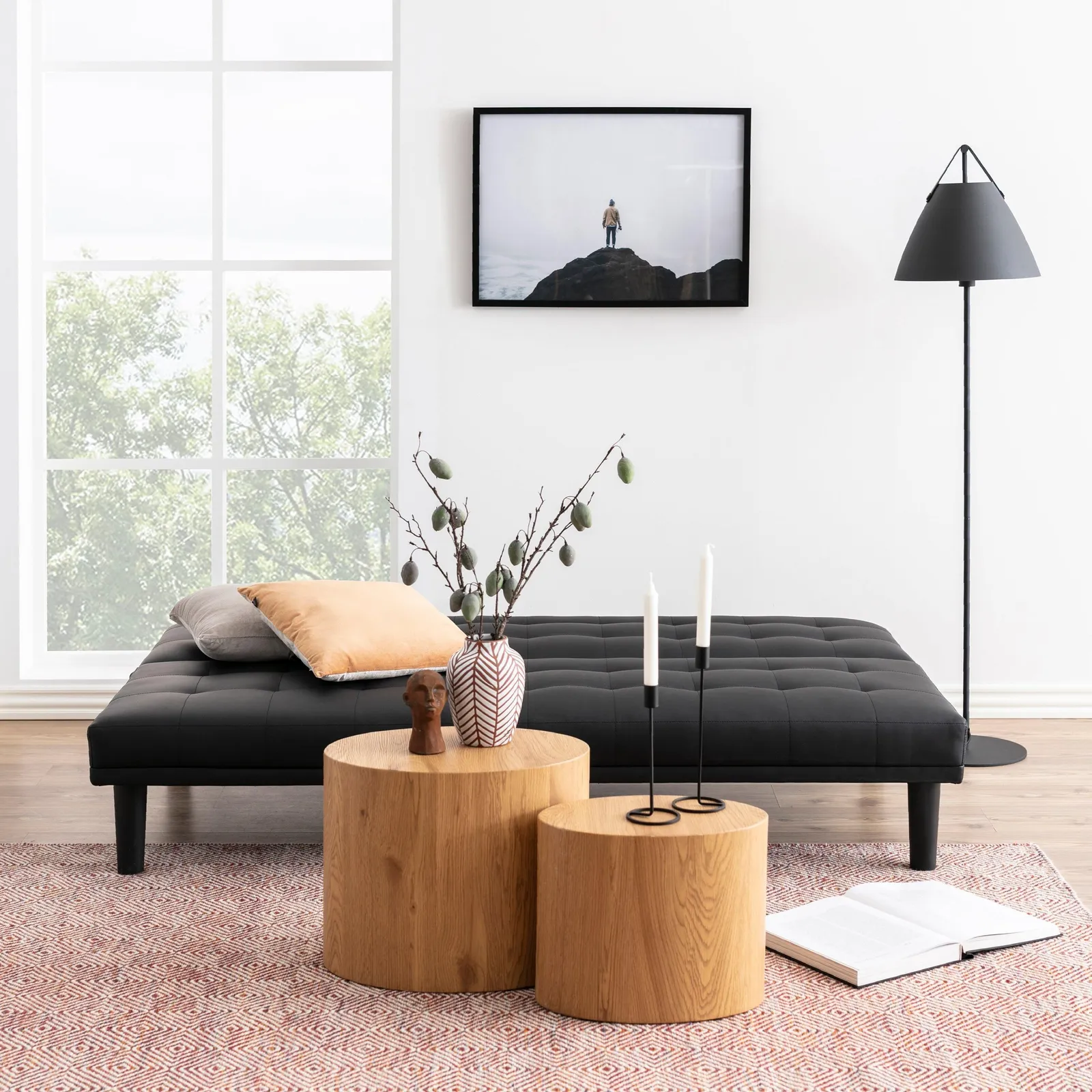 Furniture To Go Mice Oval Coffee Table in Oak Set of 2 in Light Oak 4