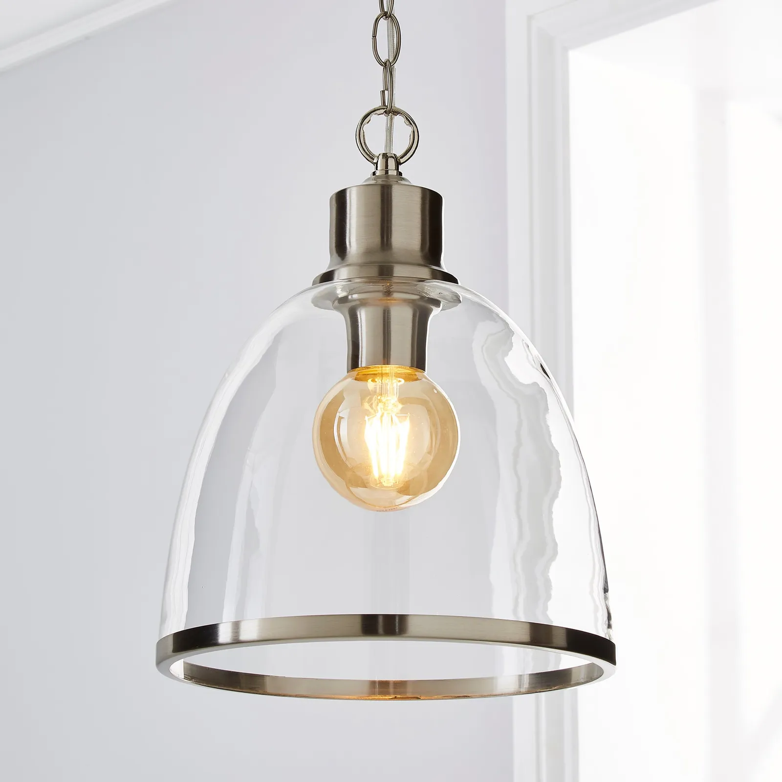 Zara Glass Pendant Brown