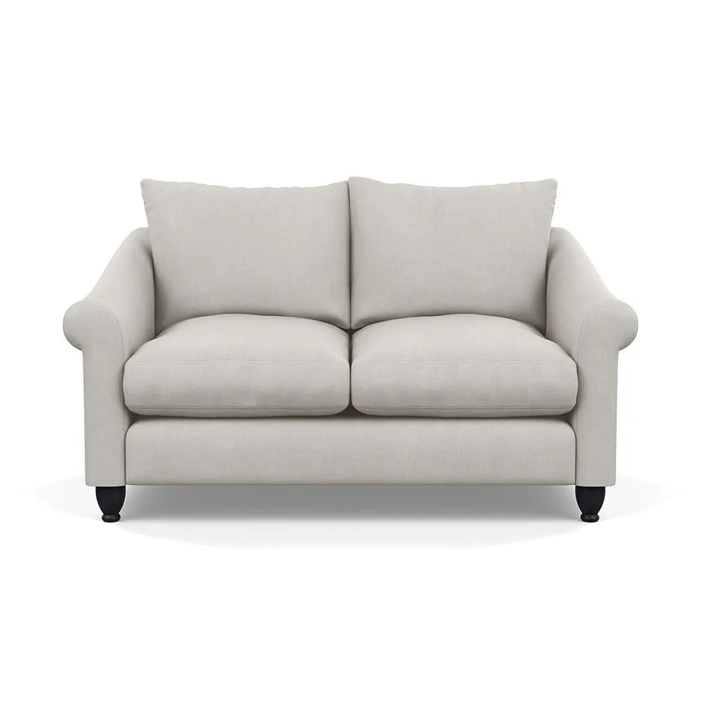 Heal's Devon 2 Seater Capelo Linen-Cotton Sea Salt Black Stain Beech Feet 1